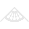 Ekena Millwork Pitch Classic Wagon Wheel Architectural Grade PVC Gable Pediment, 60"W x 30"H x 1"P (12/12) GPP060X030X100CWW - alternate 3